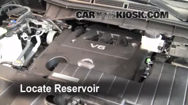 2011 Nissan Quest SL 3.5L V6 Líquido limpiaparabrisas Agregar líquido